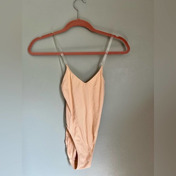Capezio Women's Camisole with Clear Adjustable Strap Nude, Size XS NWT Ballet - Picture 1 of 3